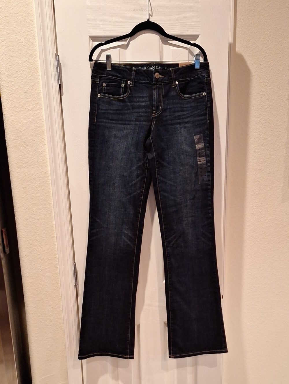 American Eagle Outfitters-Dark Wash Jeans Favorite Boyfriend Stretch-10xl nwt